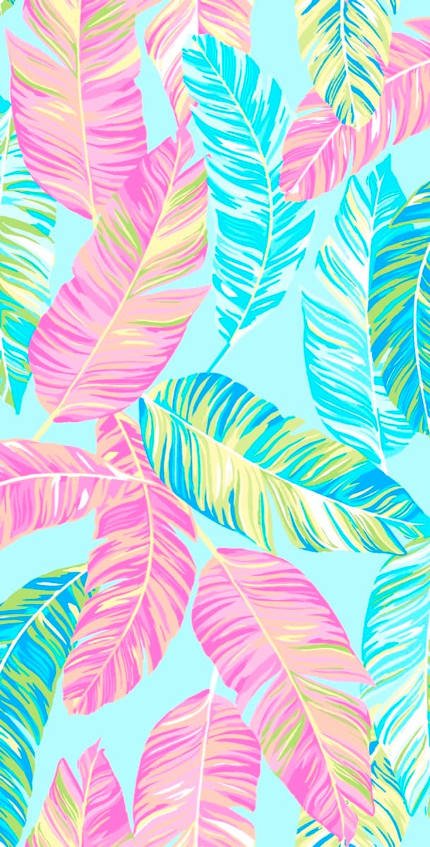 Palm Feather print, Col 2B